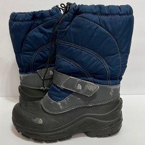 The North Face Youth Boy’s Waterproof Snow Boots - Navy, Grey and Black